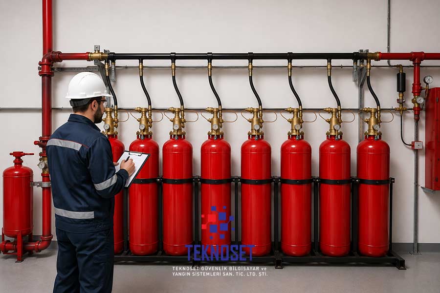 Elektrikli Yangın Söndürme Sistemleri Kolay Montaj - Teknoset Güvenlik Yangın