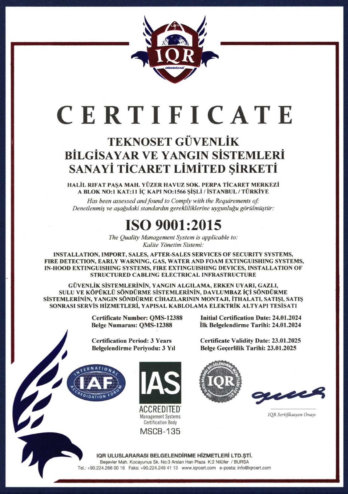 ISO 14001-2015 Belgesi